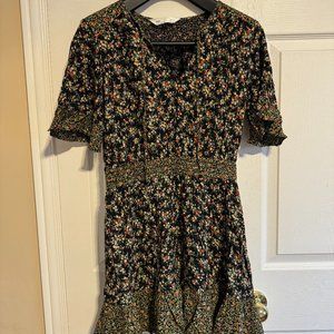 Zara Floral Pattern Mini dress, size M